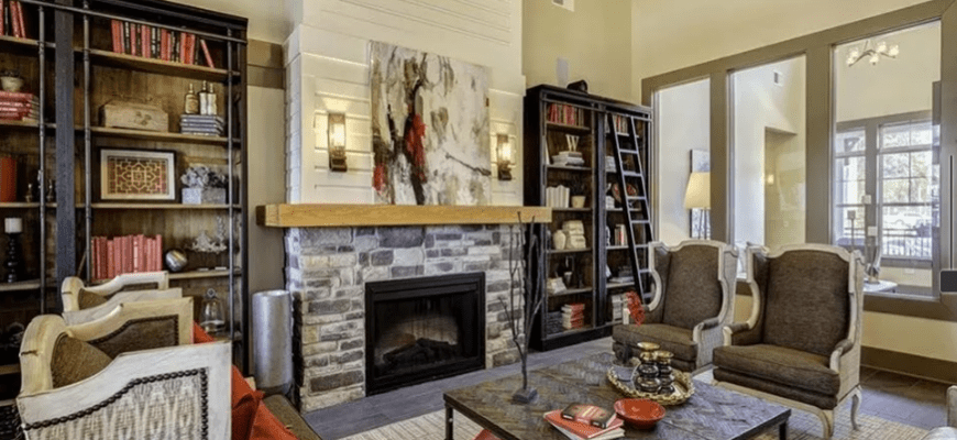 cozy clubhouse with charming decor